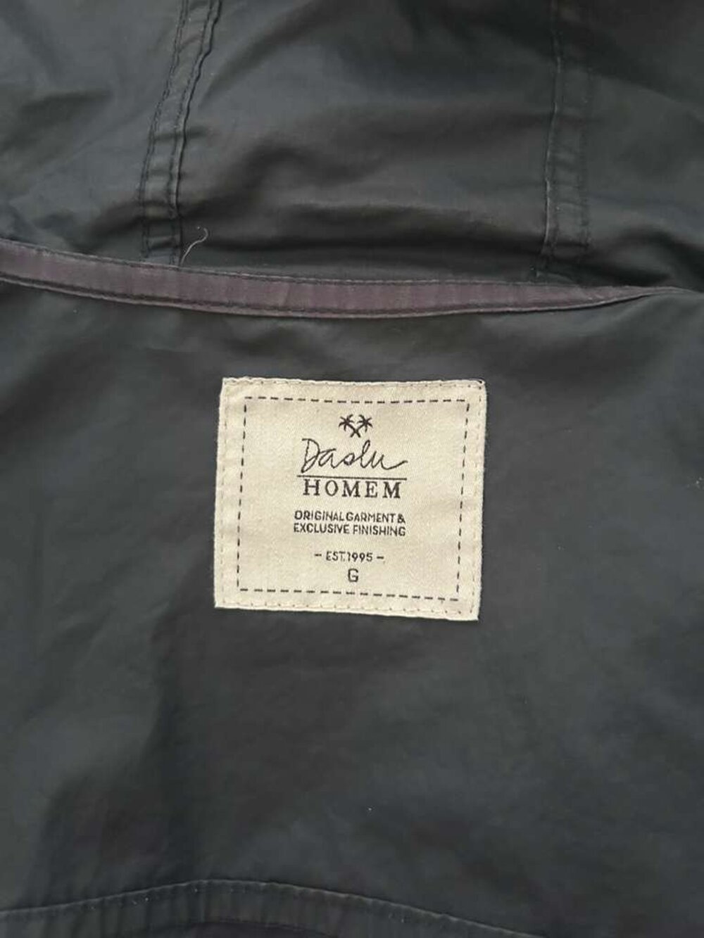 Daslu Hooded Lightweight Utility Rain Jacket Black Size G - Picture 16 of 16